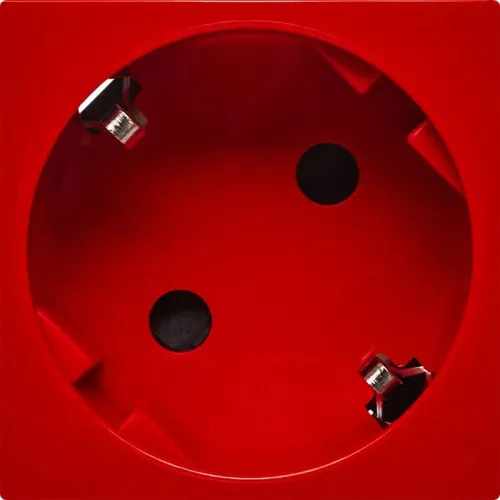 Розетка 2мод. 16А 250В 45град. с заземл. защ. шторки безвинт. зажимы красн. ИЭК Leg 4525059 фото 3