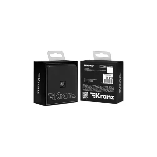 Розетка телевизионная TV СП ROUND MIELE оникс Kranz KR-78-0723-3 фото 7