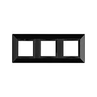 Рамка 3-м 6мод. Avanti метал. черн. DKC 4402856