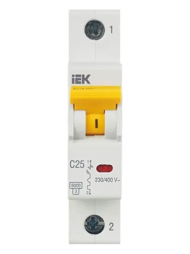 Выключатель автоматический модульный 1п C 25А 6кА ВА47-60M KARAT IEK MVA31-1-025-C фото 10