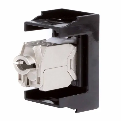 Розетка компьютерная 1-м 1мод. Viva RJ45 кат.5E экранир. черн. DKC 45248 фото 2