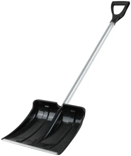 Лопата для уборки снега "SnowКРИСТАЛЛ" 365х380х1330мм алюм. черенок; пластик. 68102 фото 2