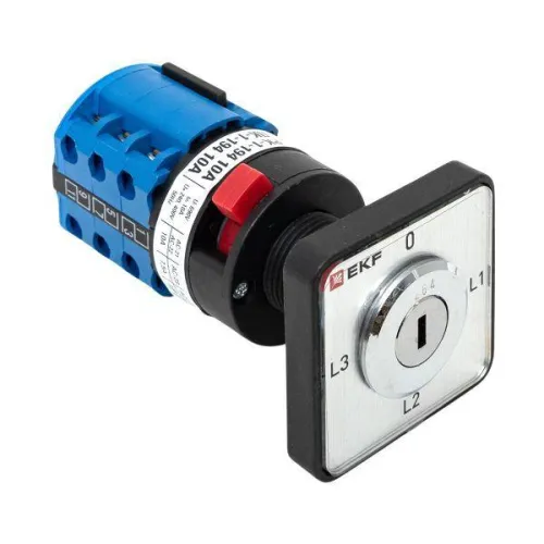 Переключатель кулачковый ПК-1-194 10А с ключом для амперметра PROxima EKF pk-1-194-10 фото 8