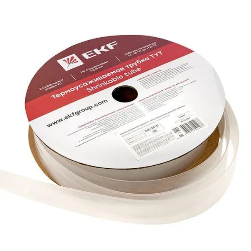 Трубка термоусадочная ТУТ 25/12.5 прозр. PROxima (уп.25м) EKF tut-25-tr фото 4