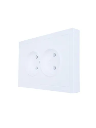 Розетка 2-мест. б/з СП ZIMA IP20 16А ПБТ безвинт. зажим бел. LEZARD 704-0200-128BQC фото 2