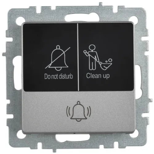 Кнопка звонка BRITE 10А ВС10-1-9-БрС для отелей с индик. механизм сталь IEK BR-V14-2-10-K46 фото 6