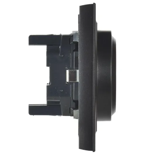 Розетка 2-м СП BRITE РС12-3-БрЧ 16А в сборе с заземл. без защ. шторок черн. IEK BR-R21-16-K02-F фото 4