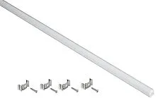 Профиль накладной угловой для светодиод. ленты 1616 L2000 комплект аксессуаров опал алюм. IEK LSADD1616-SET1-2-N3-1-12