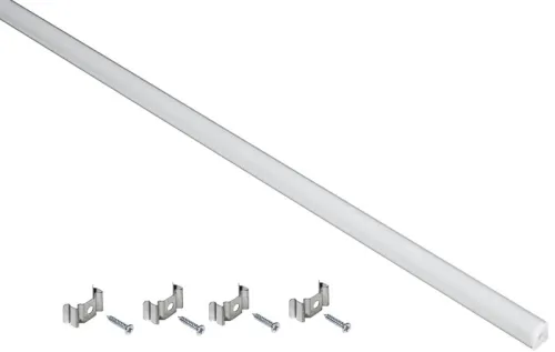 Профиль накладной угловой для светодиод. ленты 1616 L2000 комплект аксессуаров опал алюм. IEK LSADD1616-SET1-2-N3-1-12