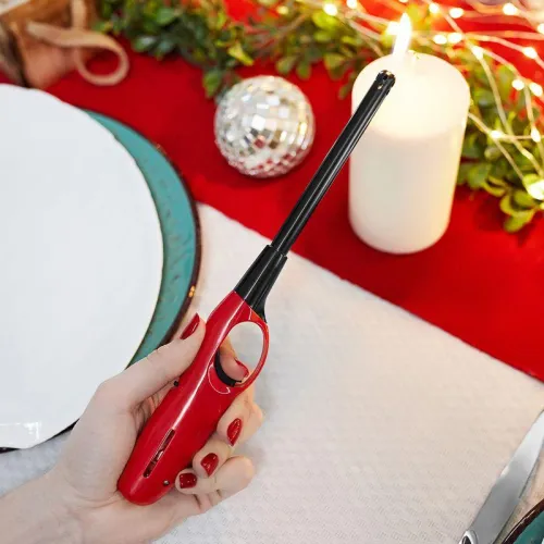 Пьезозажигалка газовая СК-302L бытовая с классическим пламенем многоразовая красн. СОКОЛ 61-0961 фото 7