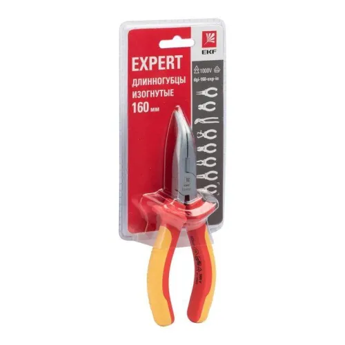 Длинногубцы изогнутые 160мм Expert 1000В PROxima EKF dgi-160-exp-in фото 2