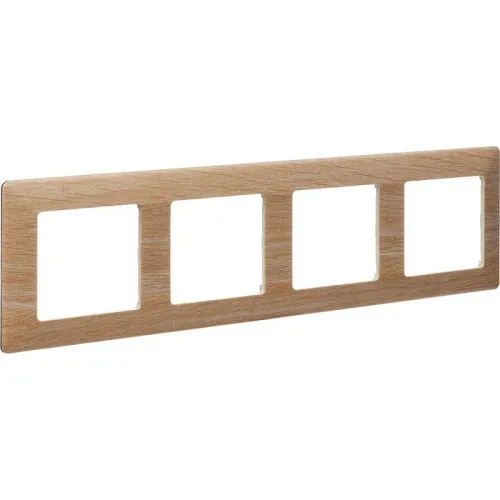 Рамка 4-м Valena Life универсальная свет. дерево Leg 754184 фото 4