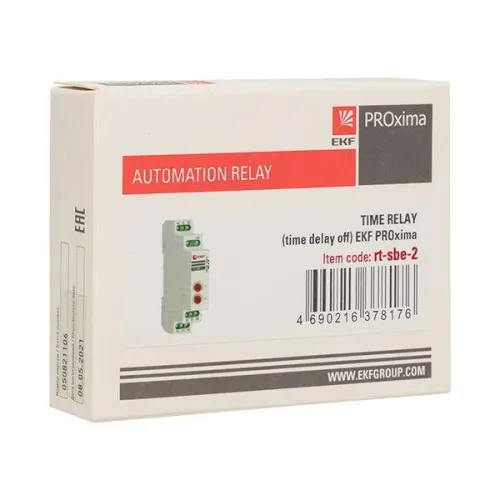 Реле времени RT-SBE-2 (задержка выключ. после пропад. сигн.) PROxima EKF rt-sbe-2 фото 6