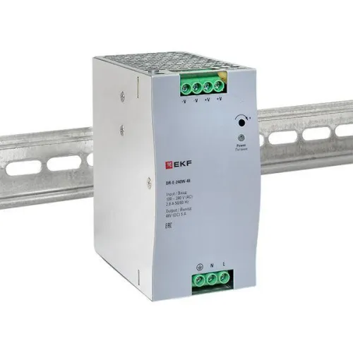 Блок питания на DIN-рейку 240Вт Uвх ~ 220В AC Uвых - 48В DC постоянного тока EKF DR-E-240W-48 фото 7