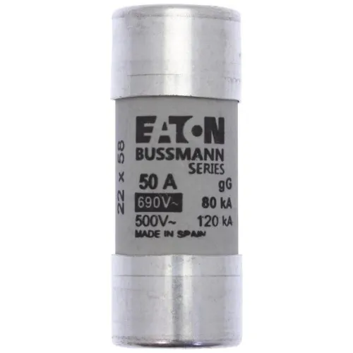 Предохранитель цилиндрический GG 22.2х58 50А боек EATON C22G50S фото 2