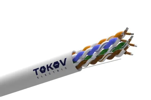 Кабель витая пара U/UTP 4х2х24 AWG кат.5E CCA PVC indoor Fluke tested 305м (м) TOKOV ELECTRIC TKL-C06-U42CCA-5E-305-PVC