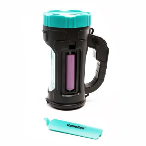 Фонарь аккумуляторный LED51527 3Вт 1LED+COB 4 режима Type C 3хLR03 пластик. черн./зел. Camelion 15130 фото 10