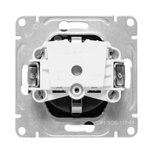 Розетка СП Эпика 16А IP44 с заземл. защ. шторки с крышкой механизм черн. EKF UP1-SOB-111-44 фото 13