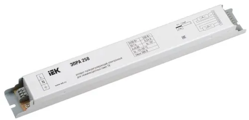 Аппарат пускорегулирующий электронный (ЭПРА) 258 для линейных ЛЛ T8 IEK LLV258D-EBFL-2-58