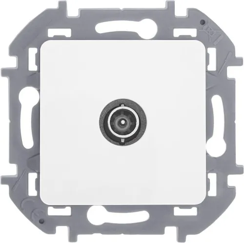 Розетка телевизионная оконечная TV Inspiria 10дБ 5-862мГц механизм бел. IEK 673870 фото 4