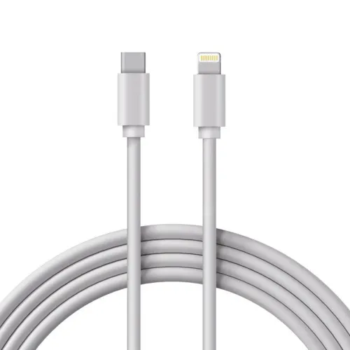 Кабель Lightning - Type-C 3А 1м ПВХ бел. Rexant 18-1129