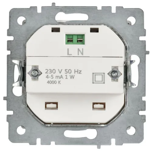 Подсветка светодиодная BRITE ПЛ20-БрАБ встраив. механизм арктич. бел. IEK BR-FL20-K91 фото 3