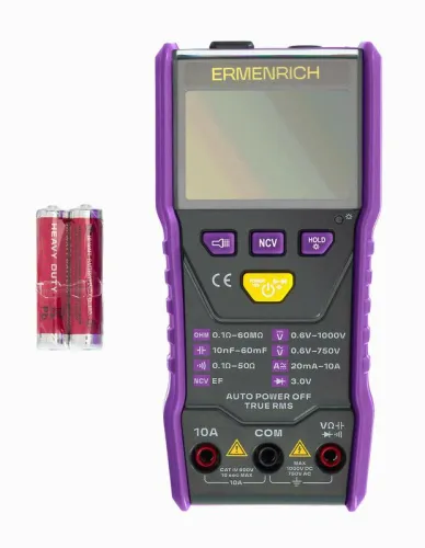 Мультиметр цифровой Zing TC20 фиолет. Ermenrich 83844 фото 3