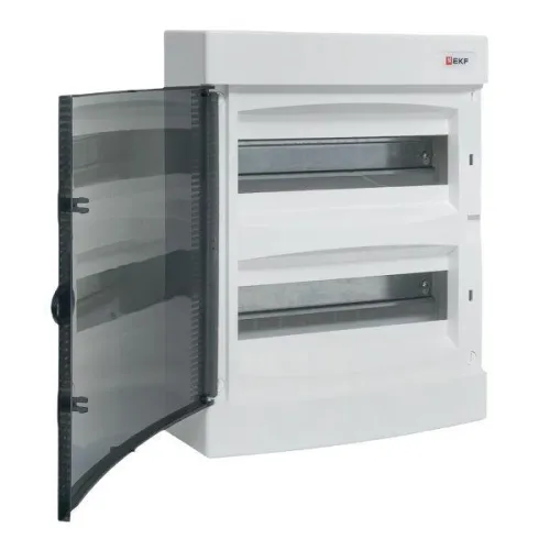 Щит распределительный навесной Unix 2х12мод. IP41 прозр. дверь PROxima EKF ux-2x12-n фото 7