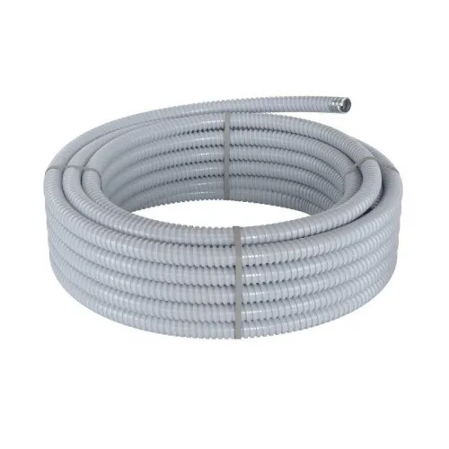 Металлорукав в ПВХ изоляции DN 12мм Dвн.12.0мм Dнар.16.0мм без протяжки сер. (уп.50м) DKC 6071R-012 фото 4