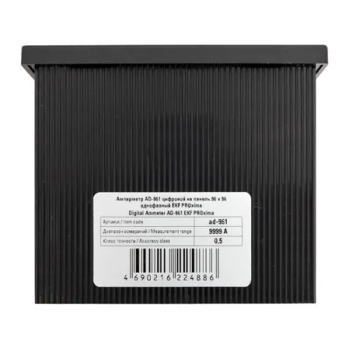 Амперметр цифровой AD-961 1ф на панель 96х96 EKF ad-961 фото 6