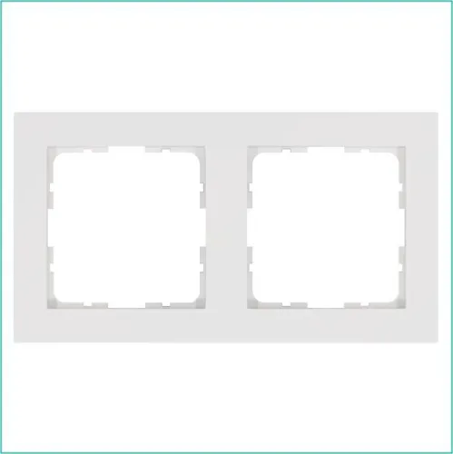 Рамка 2-м G-Classic бел. глянцевый Jasmart G1002W