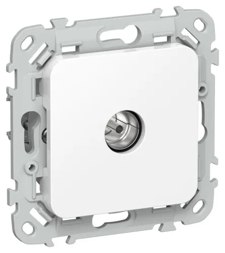 Розетка телевизионная проходная СП FLITE РТВм-1-1-2-ФлБ тип M экранир. механизм бел. IEK FI-A13-P-K01