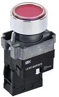 Кнопка LA167-BWF3472 d22мм RC 1НЗ с подсветкой красн. KARAT IEK BBT20-BWF3472-2-12-67-K04