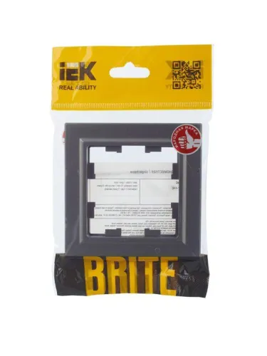 Рамка 1-м BRITE РУ-1-БрС сталь IEK BR-M12-K46 фото 5