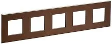 Рамка 5-м SKANDY SK-F35Br металл шоколад IEK SK-M52-M-K30