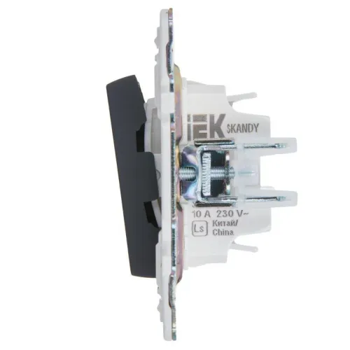 Выключатель жалюзи SKANDY 10А SK-V12G графит IEK SK-V15-0-10-K53 фото 4