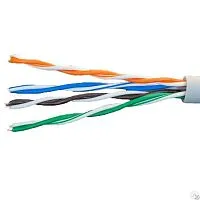 Кабель витая пара U/UTP кат.5E 4х2х24AWG solid CCA PVC сер. (м) Net.on 01-0302