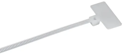 Хомут 2.5х110мм P6.6 маркерный бел. (уп.100шт) IEK UHH14-D025-110-100-K01
