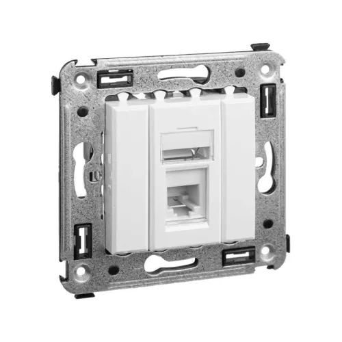 Розетка телефонная 1-м СП Avanti "Белое облако" RJ12 DKC 4400313 фото 2