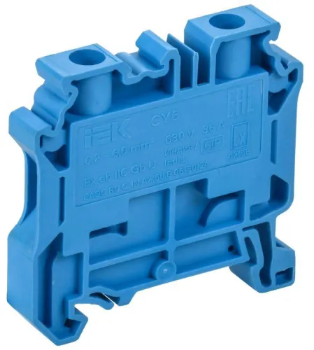 Колодка клеммная CY6 PE Ex ARMAFIX IEK AF-CT30-01-K52-006-EX фото 2