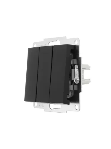 Выключатель 3-кл. СП Vesna механизм черн. бархат LEZARD 742-4288-109 фото 2