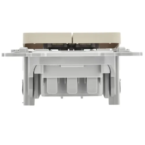 Выключатель 2-кл. СП FLITE ВС12-1-0-ФлСл 10А механизм сливочный IEK FI-V20-0-10-1-K86 фото 3