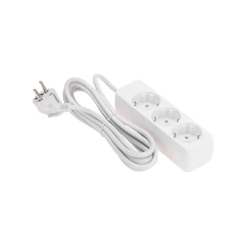 Удлинитель 3 гнезда 3м 3х0.75кв.мм с/з бел. PROCONNECT 13-4209 фото 5