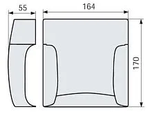 Тройник для канал-плинтуса DBA W бел. DKC 04005