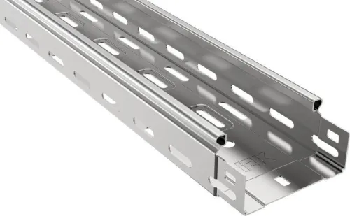 Лоток листовой перфорир. 100х50 L2000 сталь 0.7мм оцинк. IEK CLP10-050-100-2