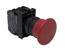 Кнопка "Грибок" 1НО+1НЗ без фиксации красн. EMAS B102MK