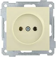 Розетка 1-м СП Bolero РС10-1-0-Б 10А IP20 без заземл. механизм крем. IEK ERB10-K33-10