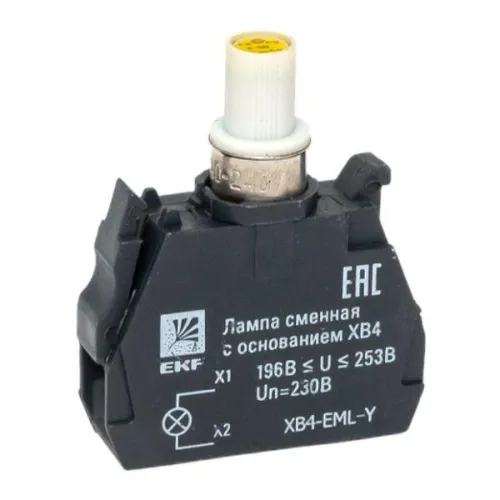 Лампа сменная с основанием XB4 желт. 230В PROxima EKF XB4-EML-Y