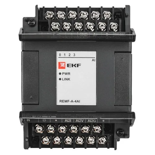 Модуль аналогового ввода REMF 4 PRO-Logic (без поверки) EKF REMF-A-4AI фото 5
