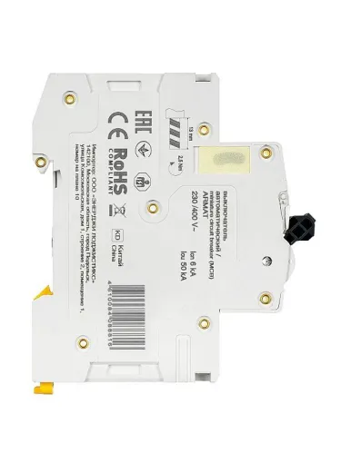 Выключатель автоматический модульный 3п D 1А M06N ARMAT IEK AR-M06N-3-D001 фото 7